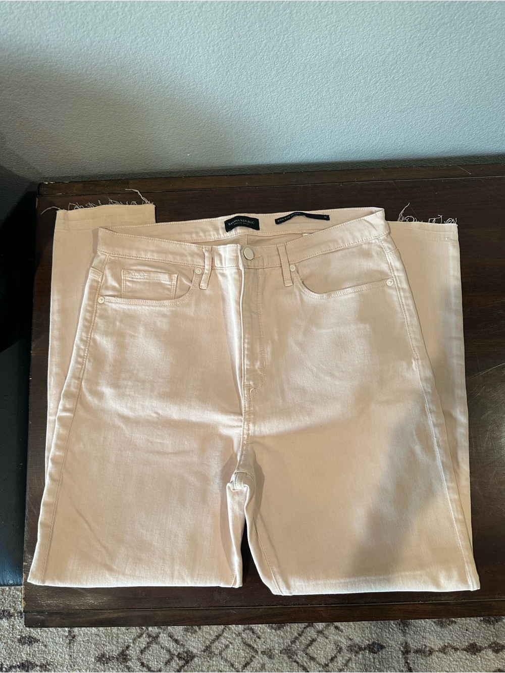 Banana Republic Women's cream/ blush Straight Jeans